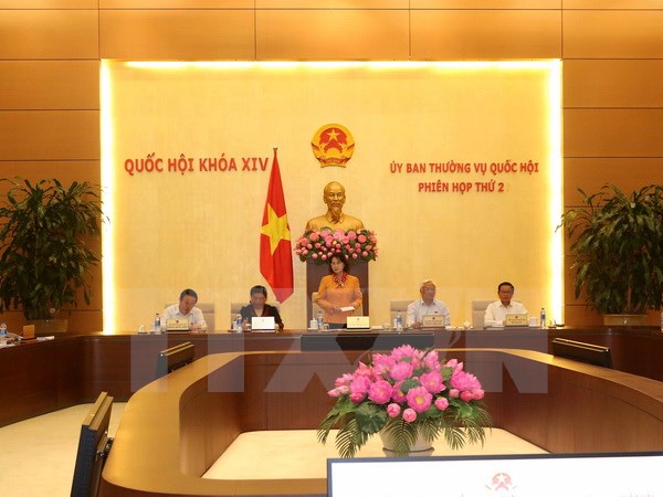 Chủ tịch Quốc hội Nguyễn Thị Kim Ngân phát biểu bế mạc phiên họp thứ 2. (Ảnh: Phương Hoa/TTXVN)
