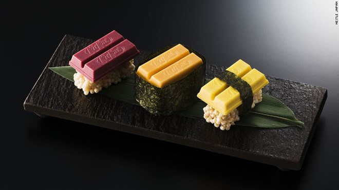 Món sushi KitKat của Nhật Bản. (Nguồn: CNN)