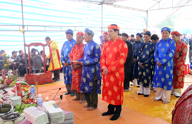 Trang trọng lễ hội cầu mùa ở xã Quang Phú.