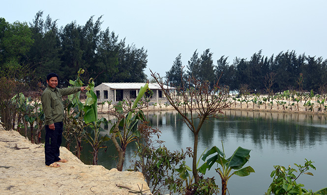  Anh Nguyễn Văn Tam dự định xây dựng khu du lịch sinh thái ven biển.