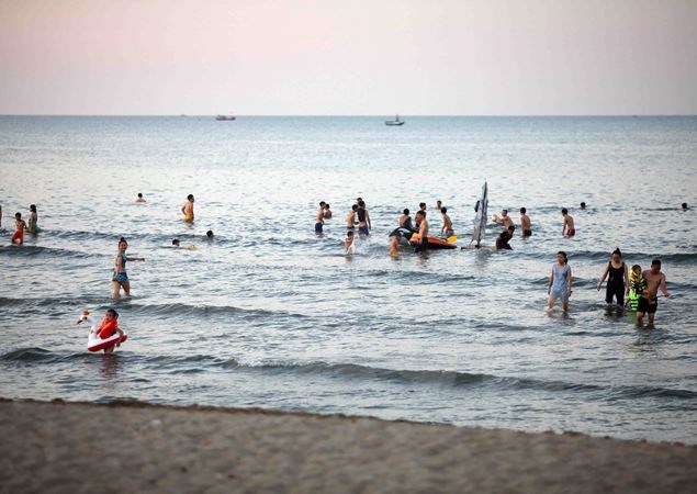 Bãi biển Cửa Lò. (Ảnh: Thanh Tùng/TTXVN)