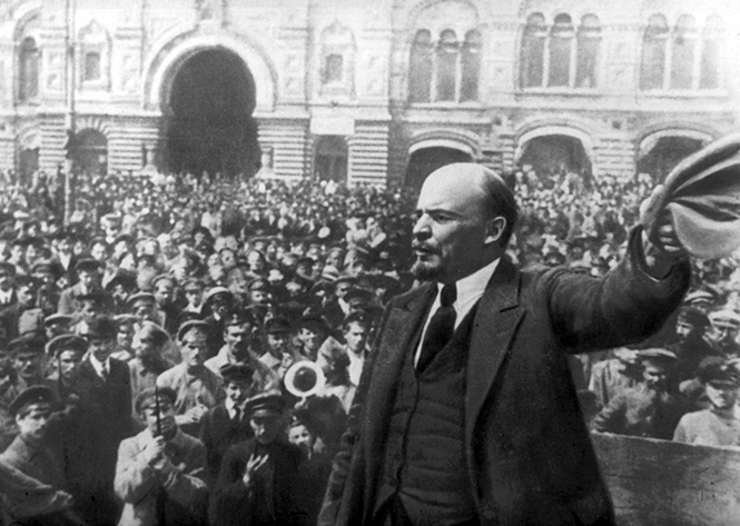 V.I.lênin- lãnh tụ Cách mạng Tháng Mười Nga vĩ đại. Ảnh: Internet.