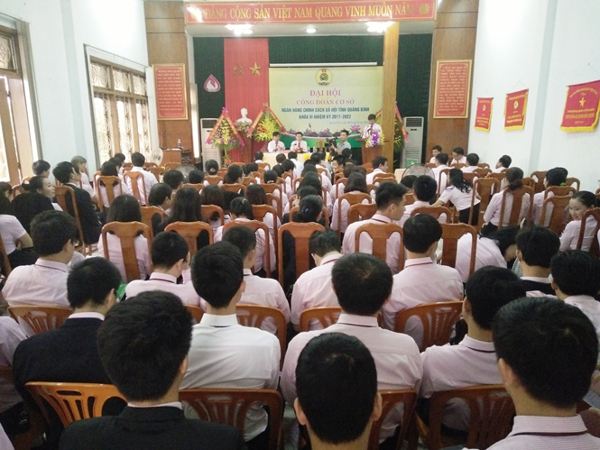 Toàn cảnh đại hội Công đoàn cơ sở nhiệm kỳ 2017-2022