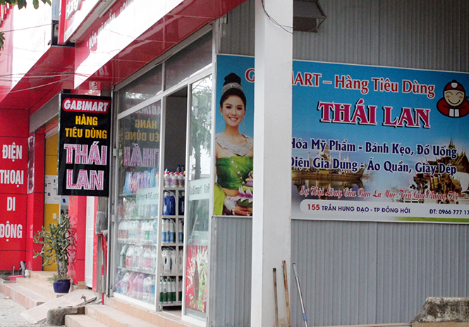 Ngày càng xuất hiện nhiều cửa hàng chuyên bán hàng Thái Lan ra đời trên địa bàn tỉnh.