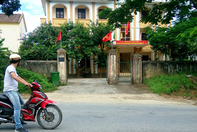 Trụ sở Ban quản lý rừng phòng hộ huyện Tuyên Hóa, nơi ông Sơn làm việc