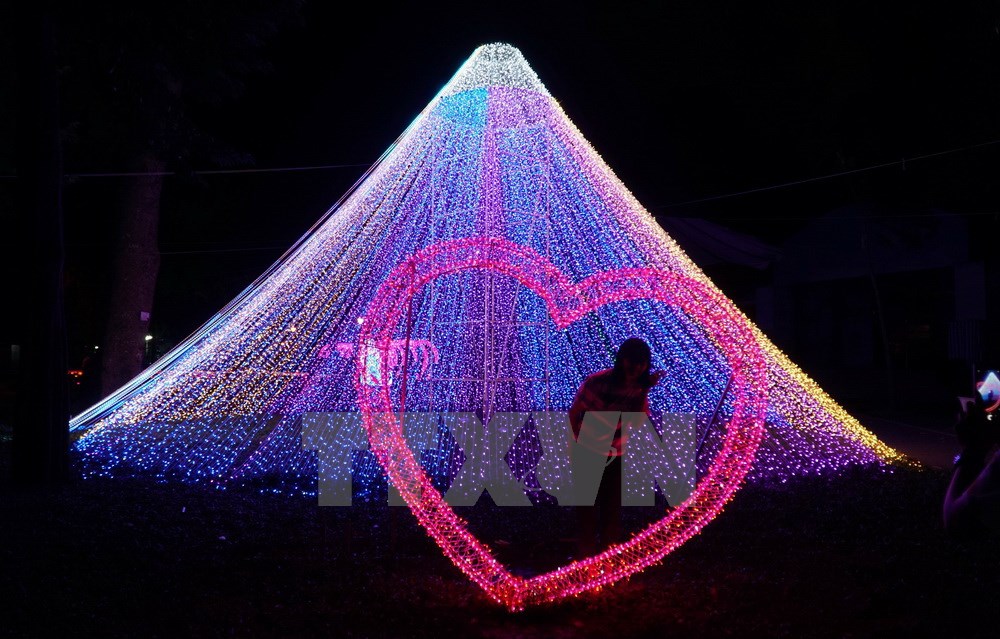 Lễ hội đèn Led (LJ International Lighting Festival) với quy mô lớn lần đầu tiên tổ chức tại Thảo Cầm Viên (quận 1, Thành phố Hồ Chí Minh) từ 18 giờ 30 đến 23 giờ hàng ngày từ ngày 23-1 đến 23-3-2018. (Ảnh: Phương Vy/TTXVN)