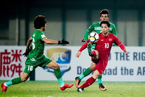 U23 Việt Nam đã chơi tuyệt hay trước U23 Iraq (Ảnh: AFC).