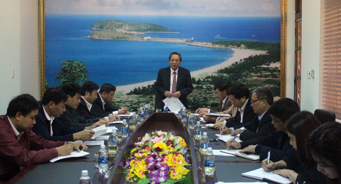 Đồng chí Bí thư Tỉnh ủy Hoàng Đăng Quang làm việc với Đảng ủy Khối cơ quan tỉnh.