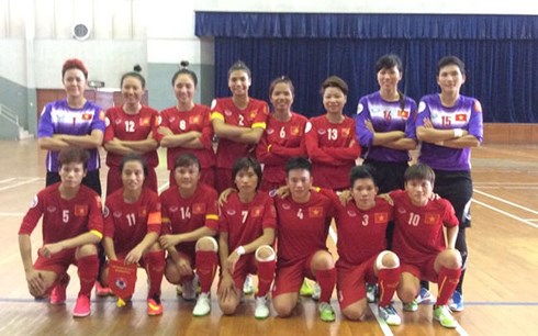 ĐT Futsal nữ Việt Nam. (Ảnh: Nhật Đoàn)