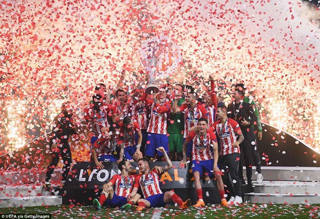 Atletico Madrid lần thứ 3 vô địch Europa League. (Nguồn: Getty Images)
