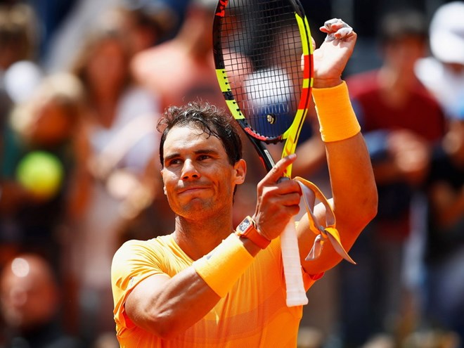 Rafael Nadal vào bán kết Rome Masters 2018. (Nguồn: Getty Images)