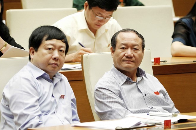 Các đại biểu Quốc hội tỉnh Hải Dương tại kỳ họp. (Ảnh: Văn Điệp/TTXVN)