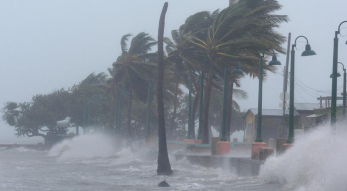 Cơn bão Irma quét qua vùng Trung Mỹ năm 2017 - Ảnh: Time