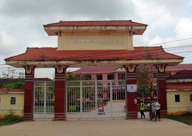 Trường THPT Trần Hưng Đạo, nơi xảy ra vụ việc học sinh đâm thầy giáo trọng thương tháng 4-2018 .