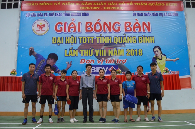 Các VĐV đơn vị Báo Quảng Bình tham gia giải