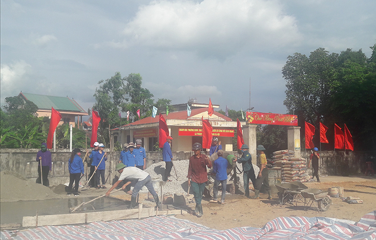 Xây dựng công trình thanh niên tại phường Bắc Lý