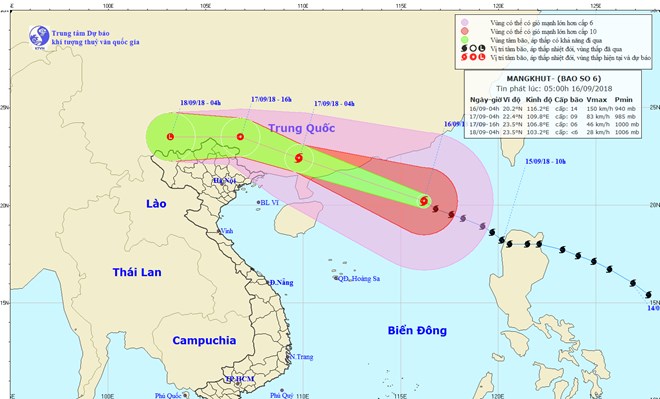 Do ảnh hưởng bão số 6, Bắc Bộ có mưa lớn diện rộng, biển động rất mạnh