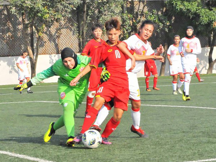 Tuyển U16 nữ Việt Nam có trận thắng đậm 14-0 tại vòng loại châu Á