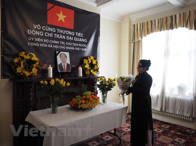 Lễ viếng và mở sổ tang Chủ tịch nước Trần Đại Quang tại một số nước