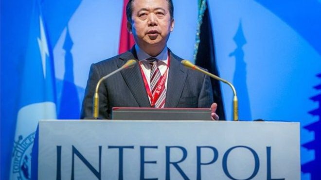 Interpol yêu cầu Trung Quốc cung cấp tin về Chủ tịch Mạnh Hoành Vĩ