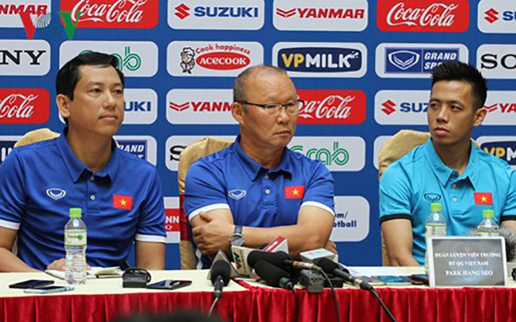 HLV Park Hang Seo muốn ĐT Việt Nam đứng nhất bảng A ở AFF Cup 2018