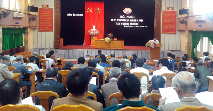 Thành ủy Đồng Hới: Kết thúc hoạt động mô hình chi bộ quân sự xã, phường