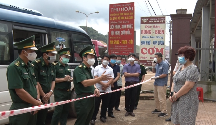 Kiểm tra công tác phòng, chống dịch Covid-19 tại Cửa khẩu quốc tế Cha Lo