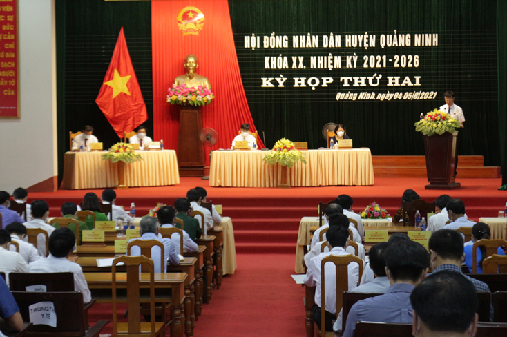 Kỳ họp thứ 2 HĐND huyện Quảng Ninh khóa XX