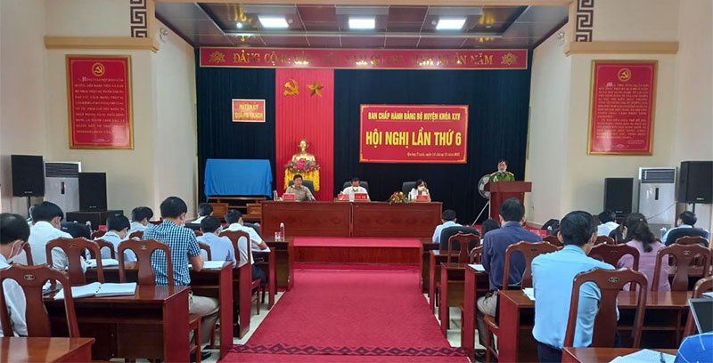 Hội nghị lần thứ 6 Ban chấp hành Đảng bộ huyện Quảng Trạch