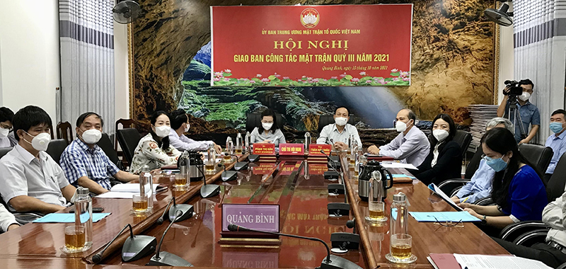 Giao ban công tác mặt trận quý III năm 2021