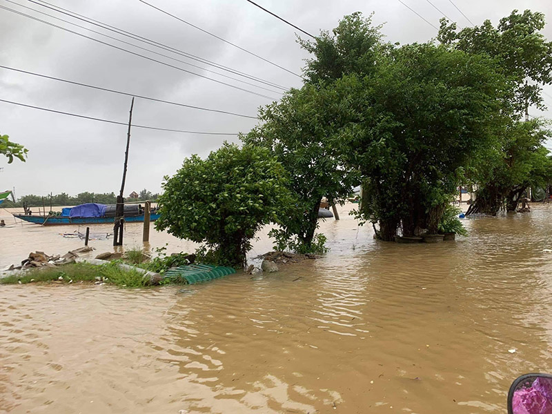 TX. Ba Đồn: Mưa lũ gây hư hại trên 150 ha rau màu