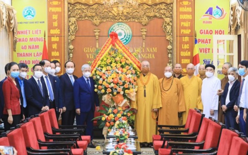 Chúc mừng Giáo hội Phật giáo Việt Nam nhân kỷ niệm 40 năm thành lập