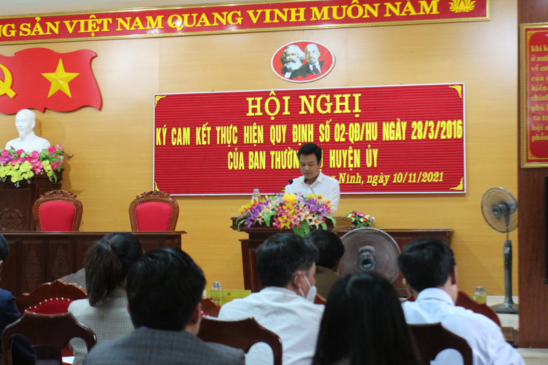 Quảng Ninh: Ký cam kết quy định về trách nhiệm, xử lý trách nhiệm đối với người đứng đầu