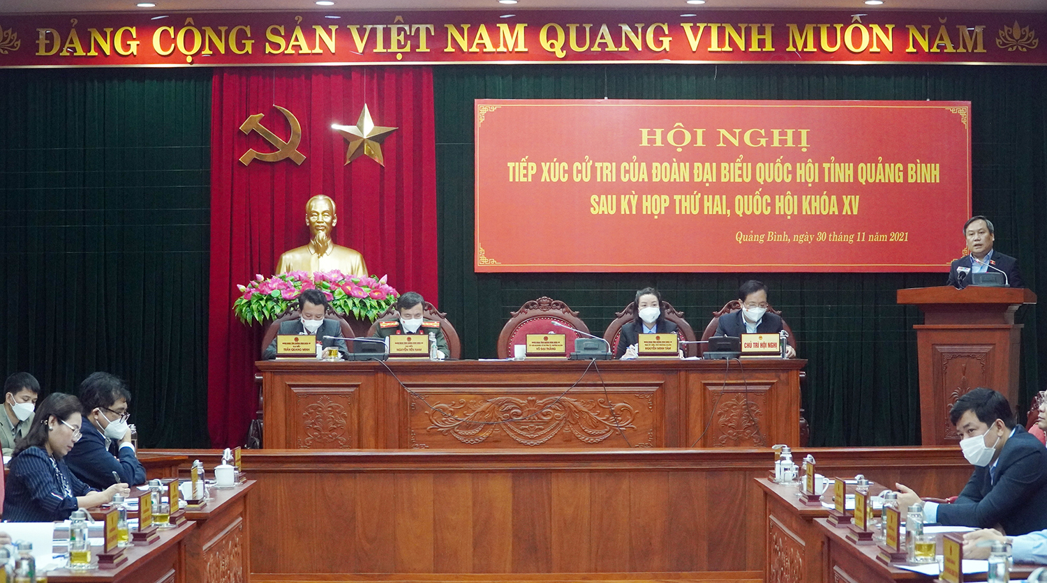 Đoàn Đại biểu Quốc hội tỉnh tiếp xúc cử tri sau Kỳ họp thứ hai, Quốc hội khóa XV