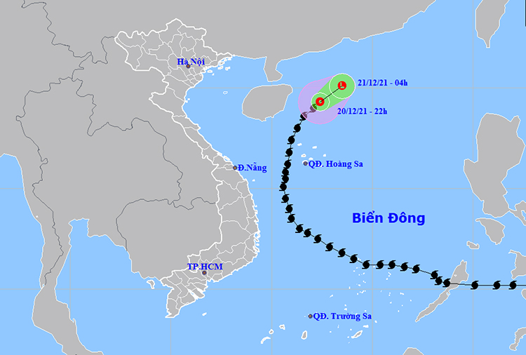 Bão số 9 suy yếu nhanh thành áp thấp nhiệt đới