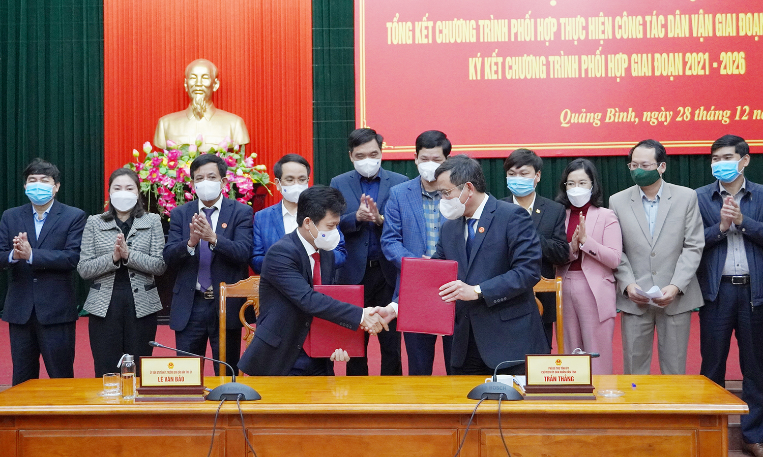 Ký kết chương trình phối hợp về công tác dân vận, giai đoạn 2021- 2026