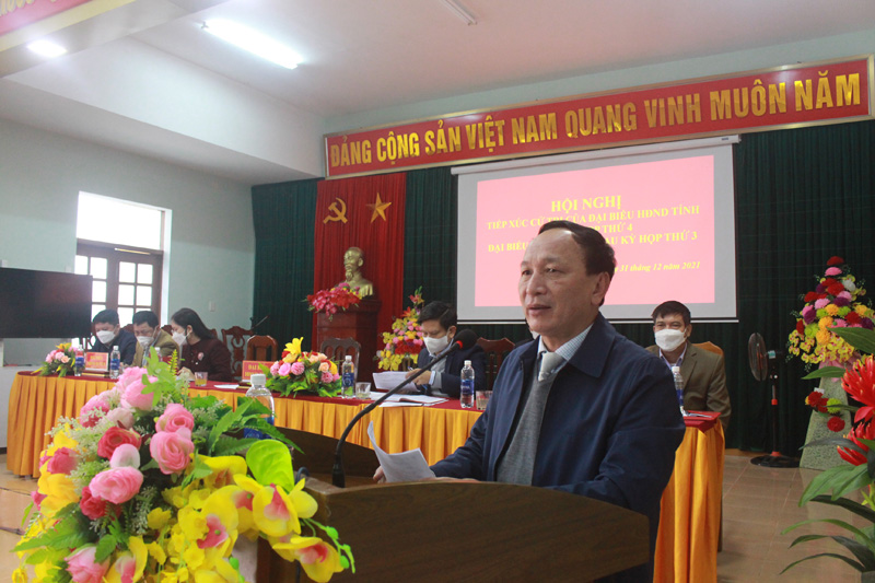 Đại biểu HĐND tỉnh tiếp xúc cử tri huyện Lệ Thủy và TP. Đồng Hới