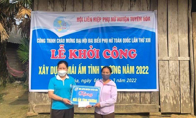 Khởi công xây dựng "Mái ấm tình thương" cho hội viên phụ nữ có hoàn cảnh khó khăn