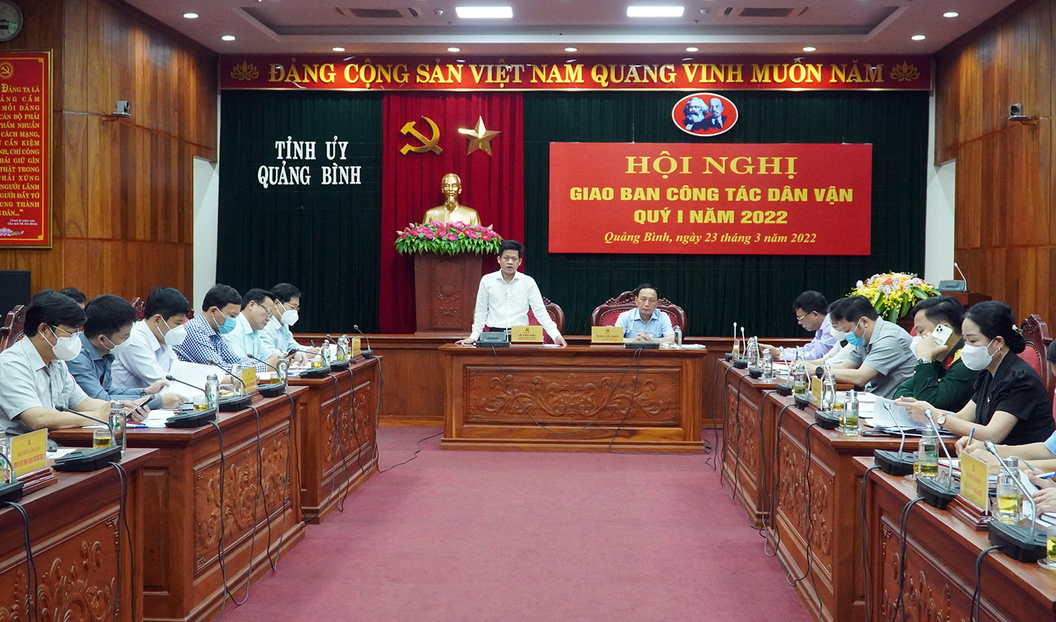 Giao ban công tác dân vận quý I năm 2022