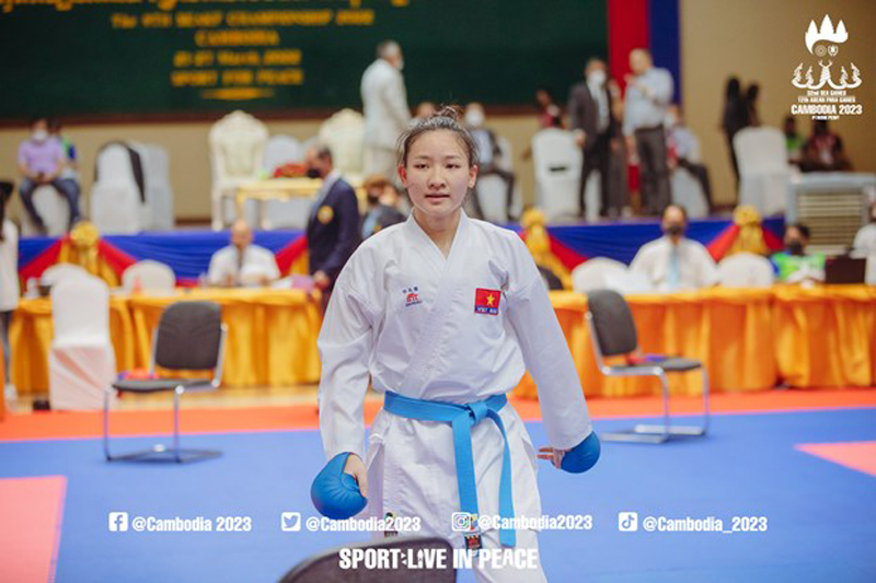 Việt Nam vô địch giải karate Đông Nam Á 2022 tại Campuchia