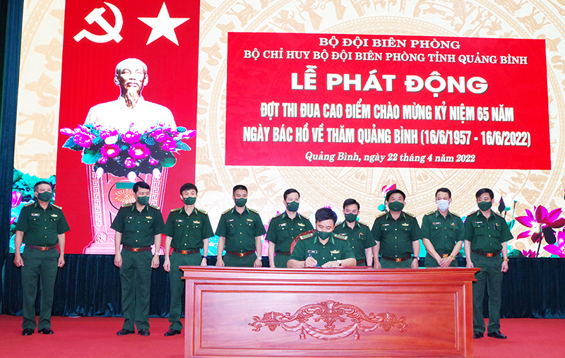 Bộ đội Biên phòng Quảng Bình hưởng ứng đợt thi đua cao điểm