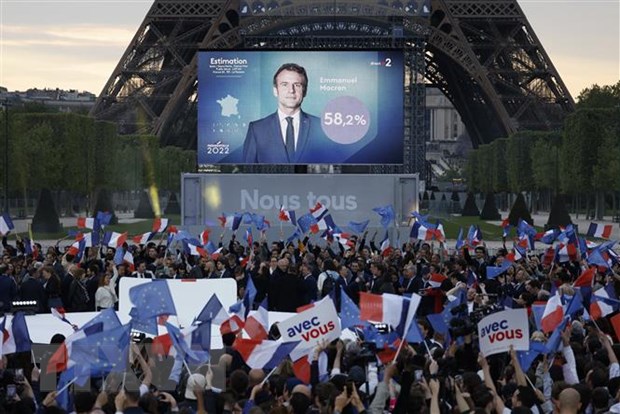 Ông Emmanuel Macron tái đắc cử Tổng thống Pháp nhiệm kỳ 2