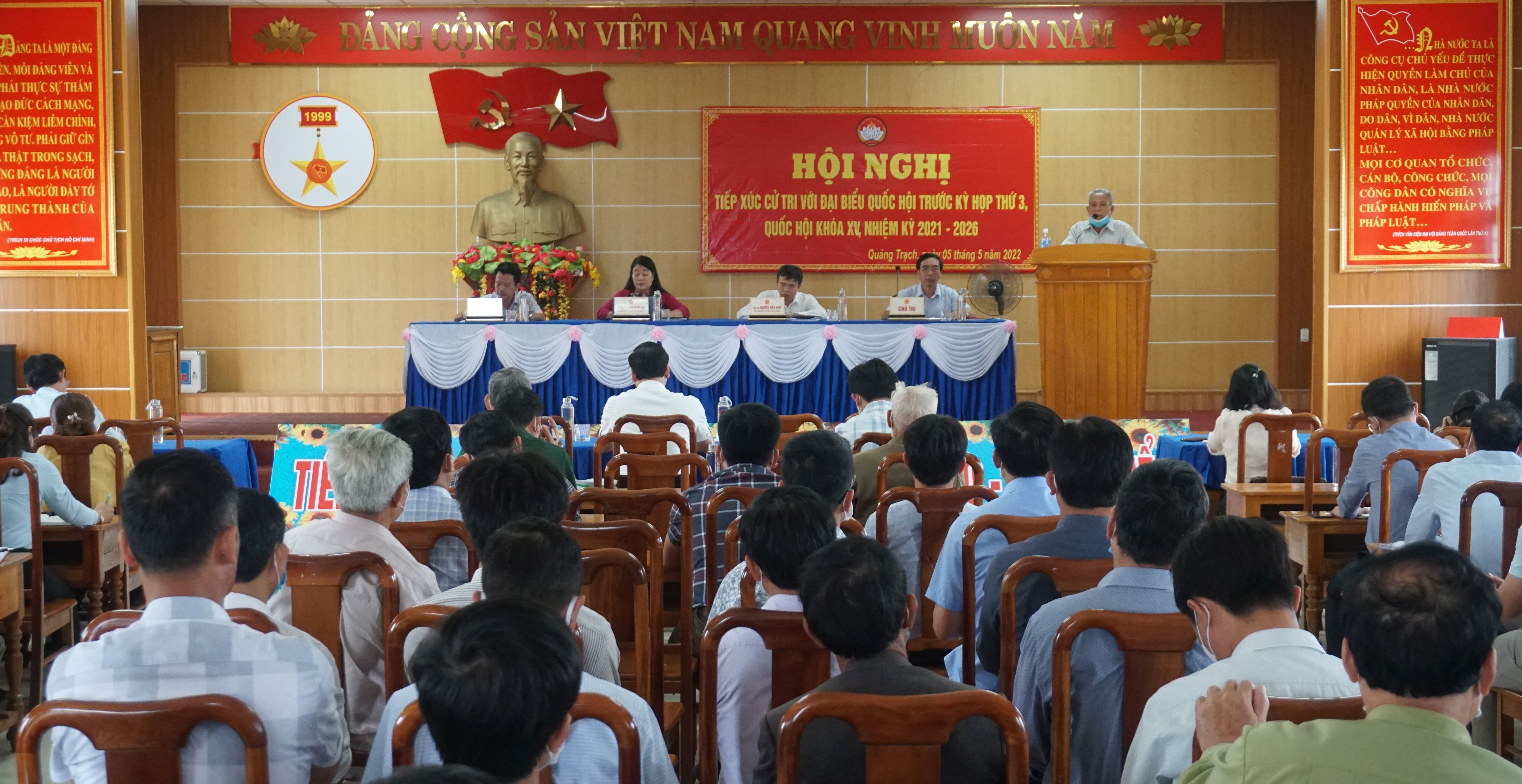 Cử tri huyện Quảng Trạch kiến nghị Quốc hội sớm sửa đổi Luật đất đai