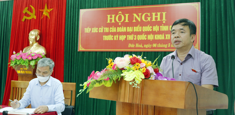 Đại biểu Quốc hội tỉnh tiếp xúc cử tri huyện Tuyên Hóa