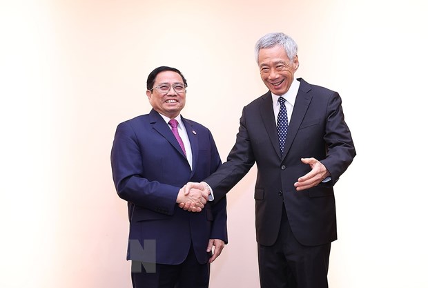 Thủ tướng Phạm Minh Chính gặp Thủ tướng Singapore tại Hoa Kỳ