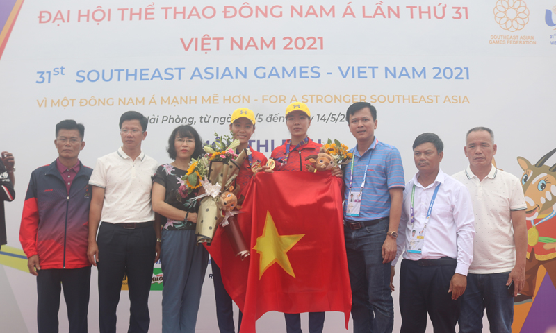 VĐV đua thuyền Rowing Quảng Bình tiếp tục tạo bất ngờ ở SEA Games 31