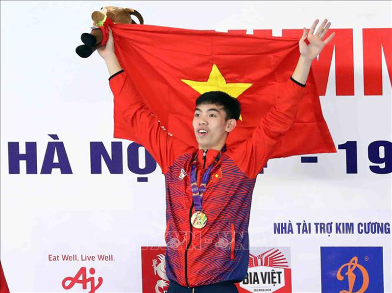 Kình ngư Nguyễn Huy Hoàng tiếp tục mang về 2 huy chương Vàng cho thể thao Việt Nam