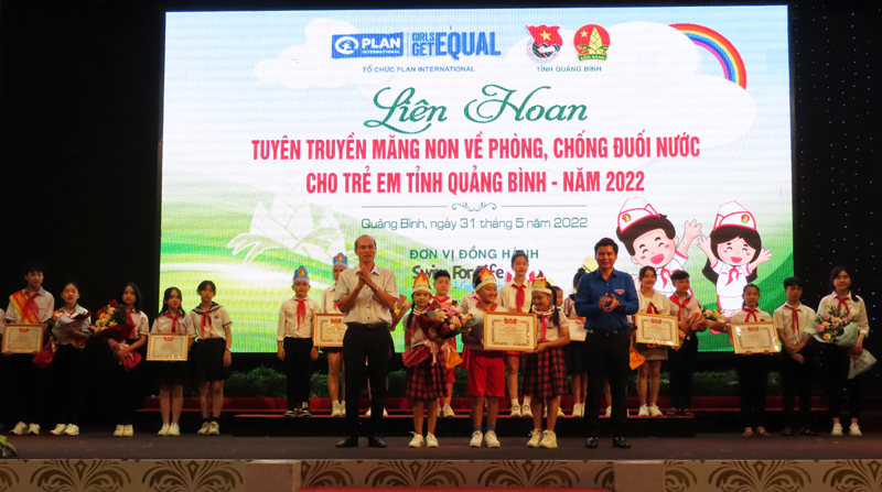 Liên hoan các đội tuyên truyền măng non về phòng, chống đuối nước cho trẻ em