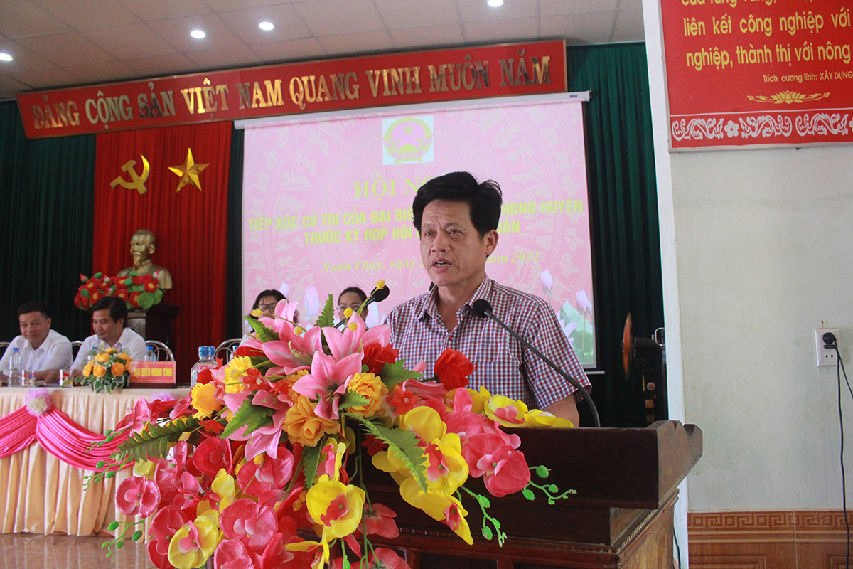 Đại biểu HĐND tỉnh tiếp xúc cử tri tại huyện Lệ Thủy