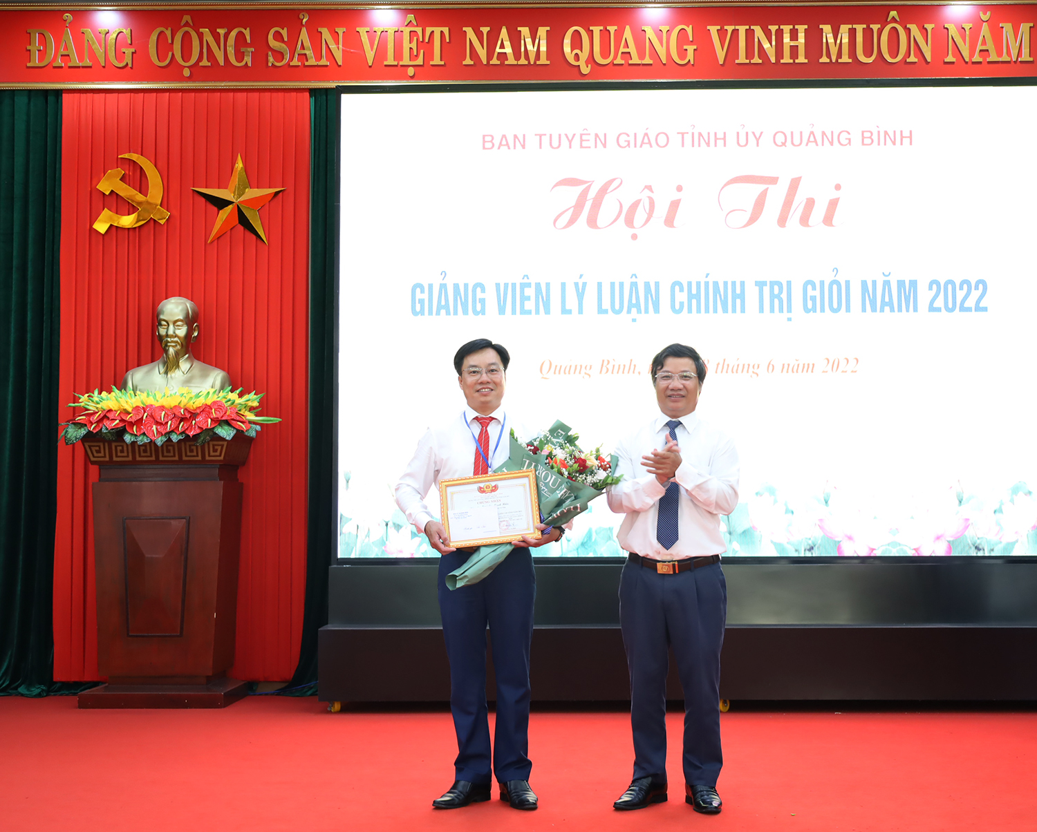 Hội thi giảng viên lý luận chính trị giỏi cấp tỉnh năm 2022 thành công tốt đẹp